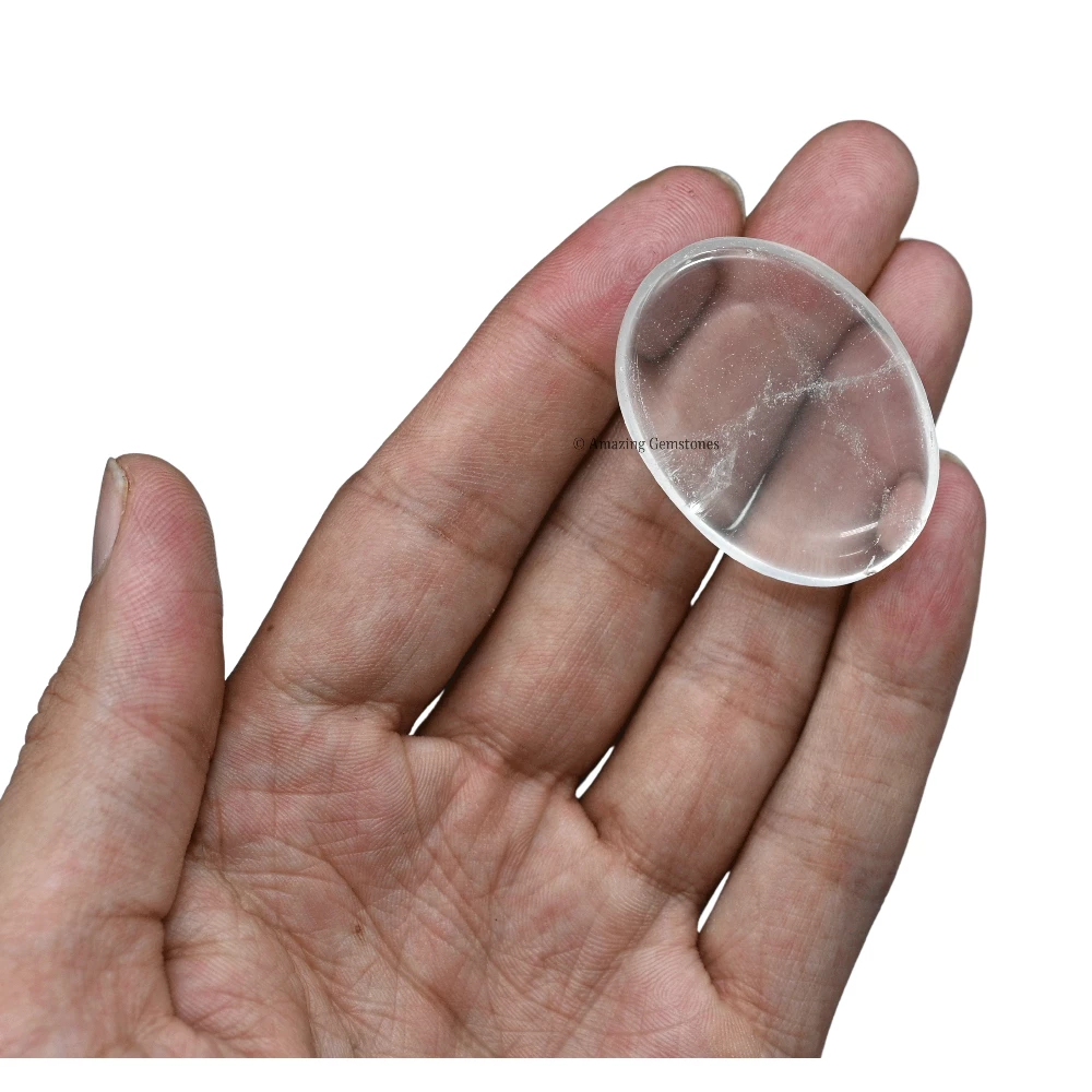 Clear Quartz Worry Stone