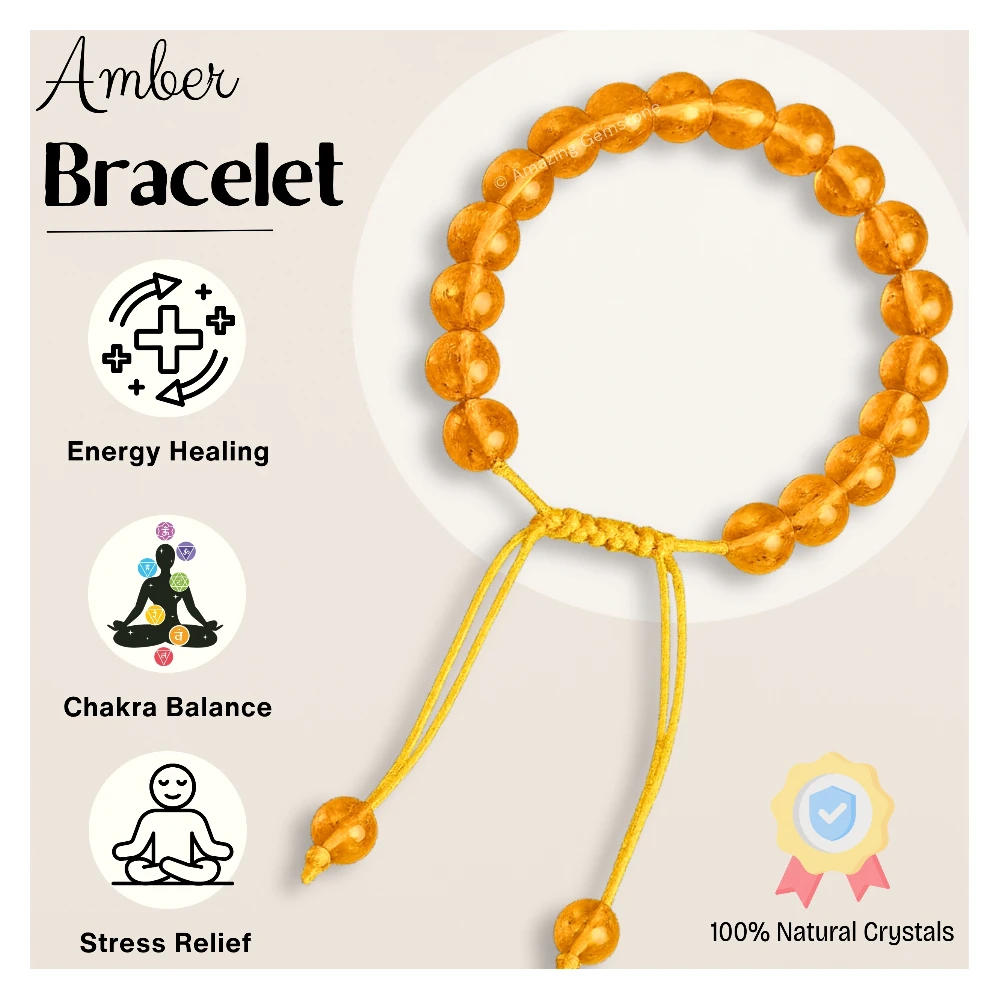 Amber Bracelet (Adjustable)