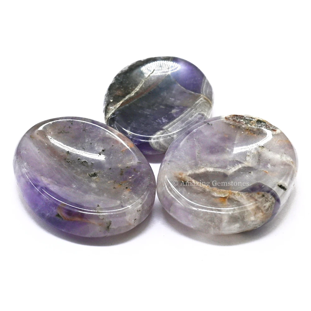 Amethyst Chevron Worry Stone