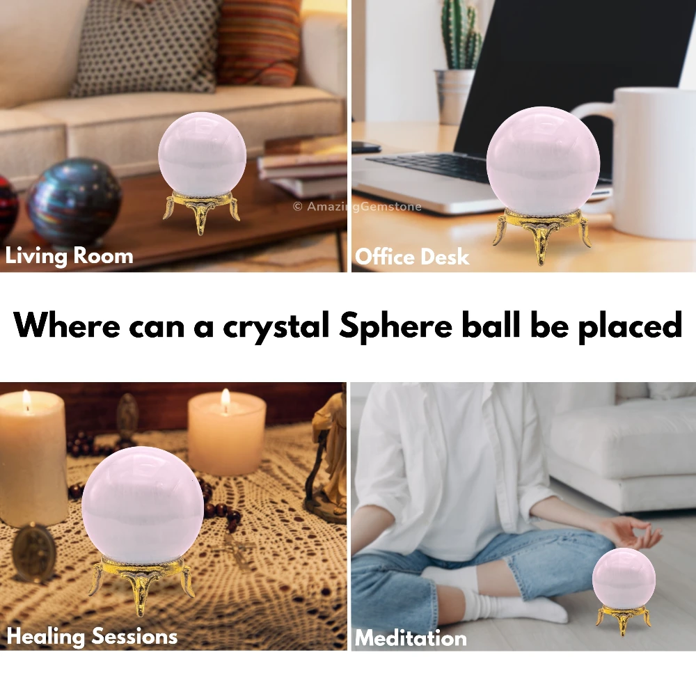 Pink Calcite Sphere (1.5 Inch)
