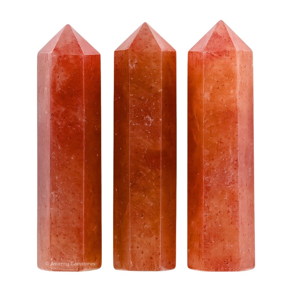 Strawberry Quartz Pencil Points (Set of 3)