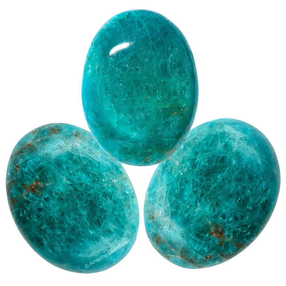 Green Apatite Palm Stone