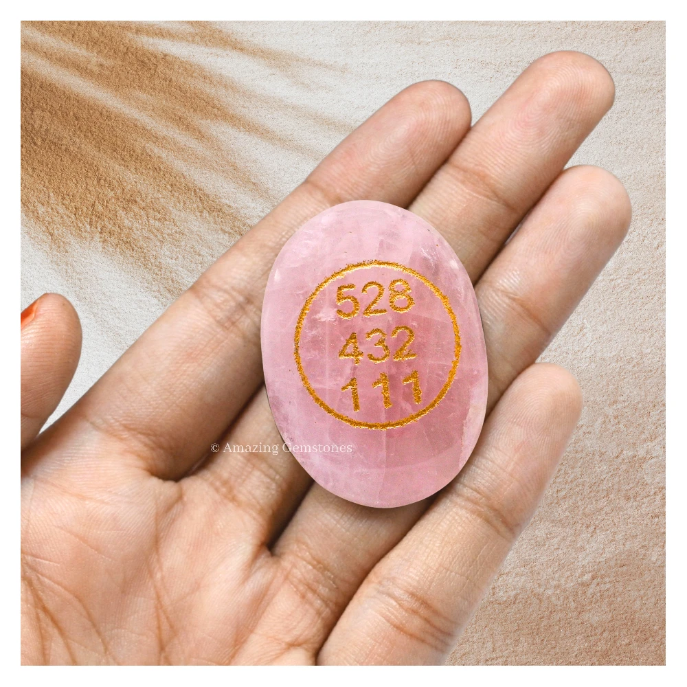 Rose Quartz Zibu Stone (Oval)