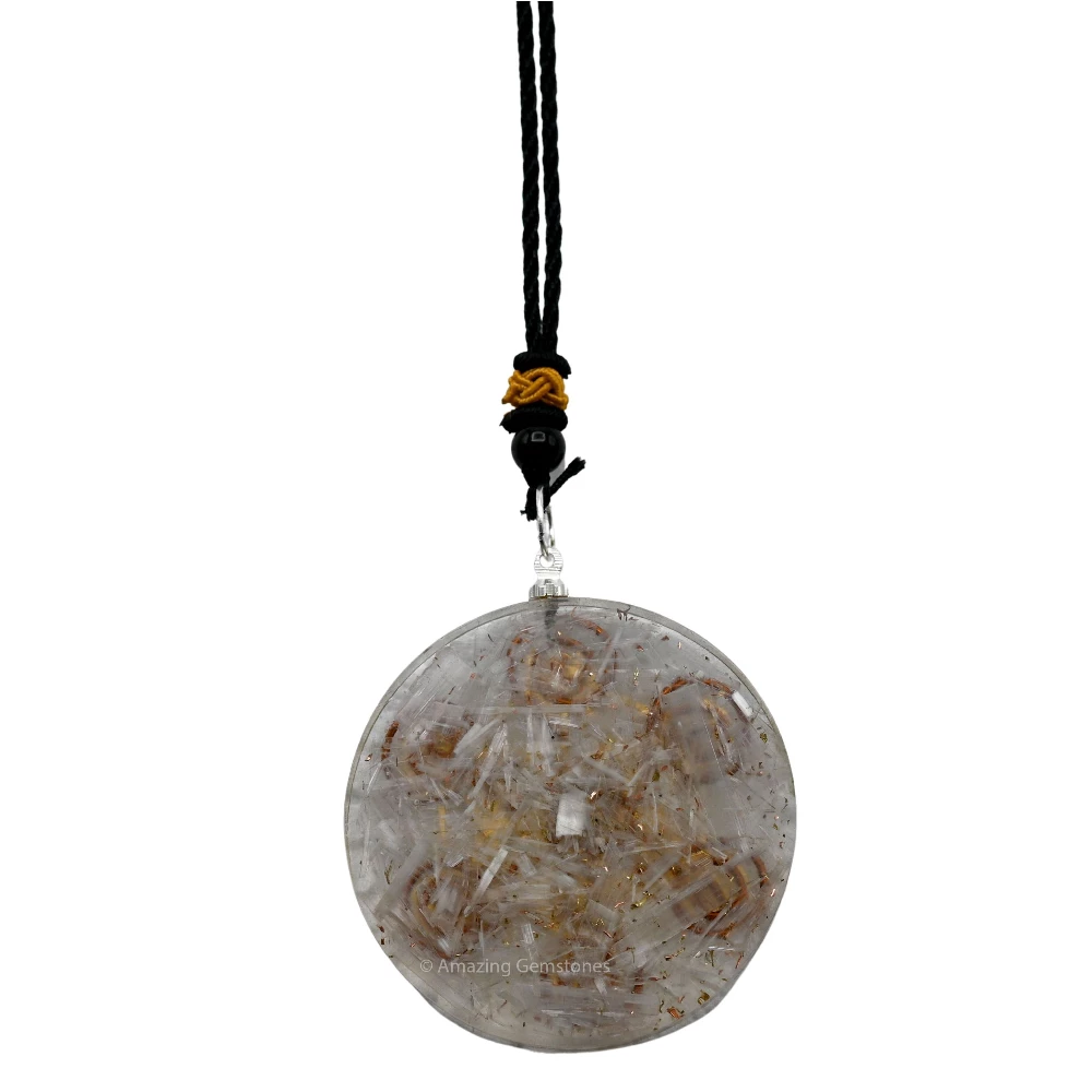 Selenite Orgone Necklace - Metatron Chakra
