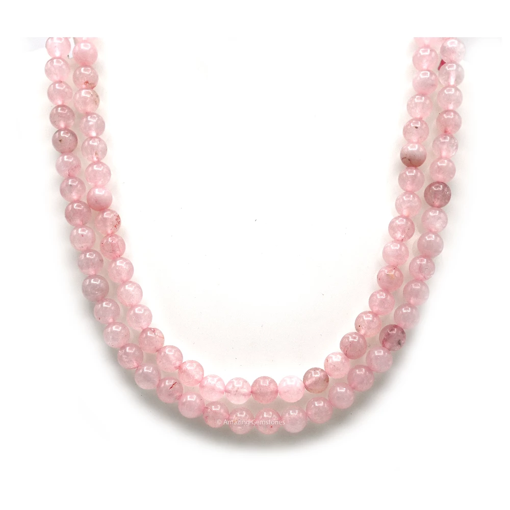 Rose Quartz Mala (Without Knot)