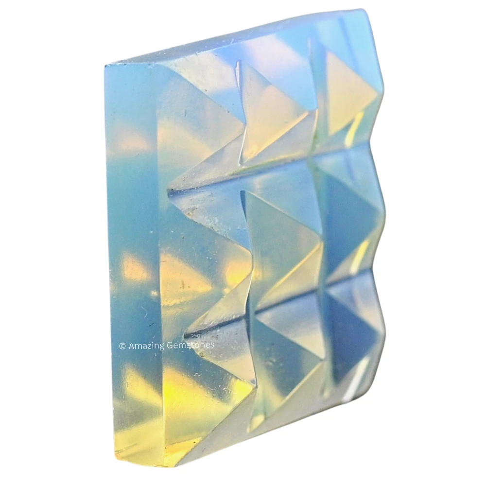 Opalite 9 Pyramid Plate