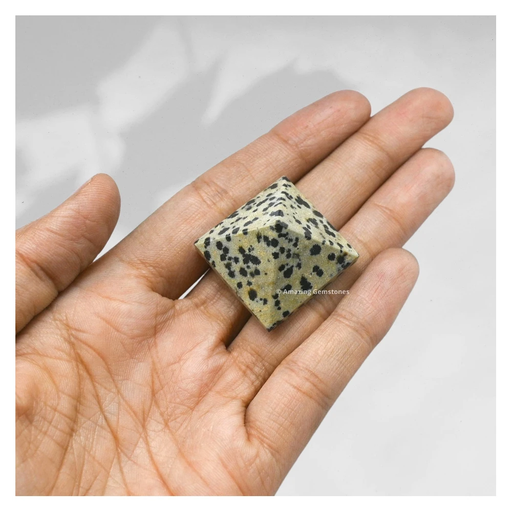 Dalmatian Jasper Pyramid (1 Inch)