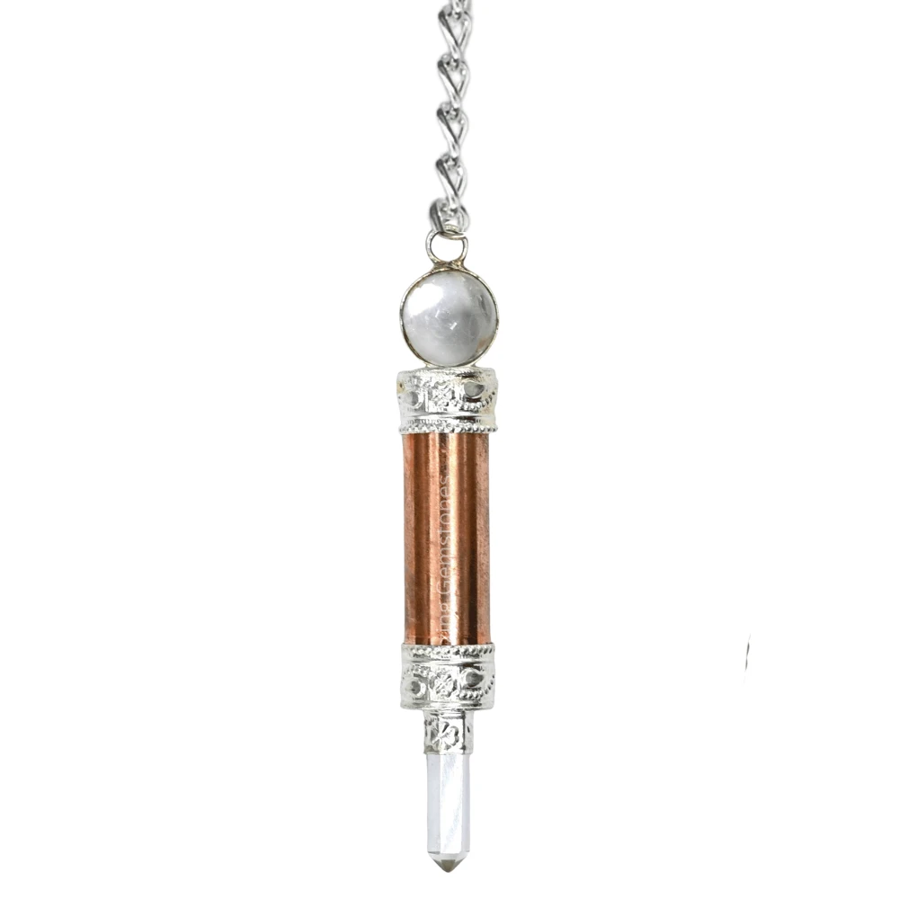 Copper Metal Pendulum - Copper 3 Piece Ring Cone (MP68)