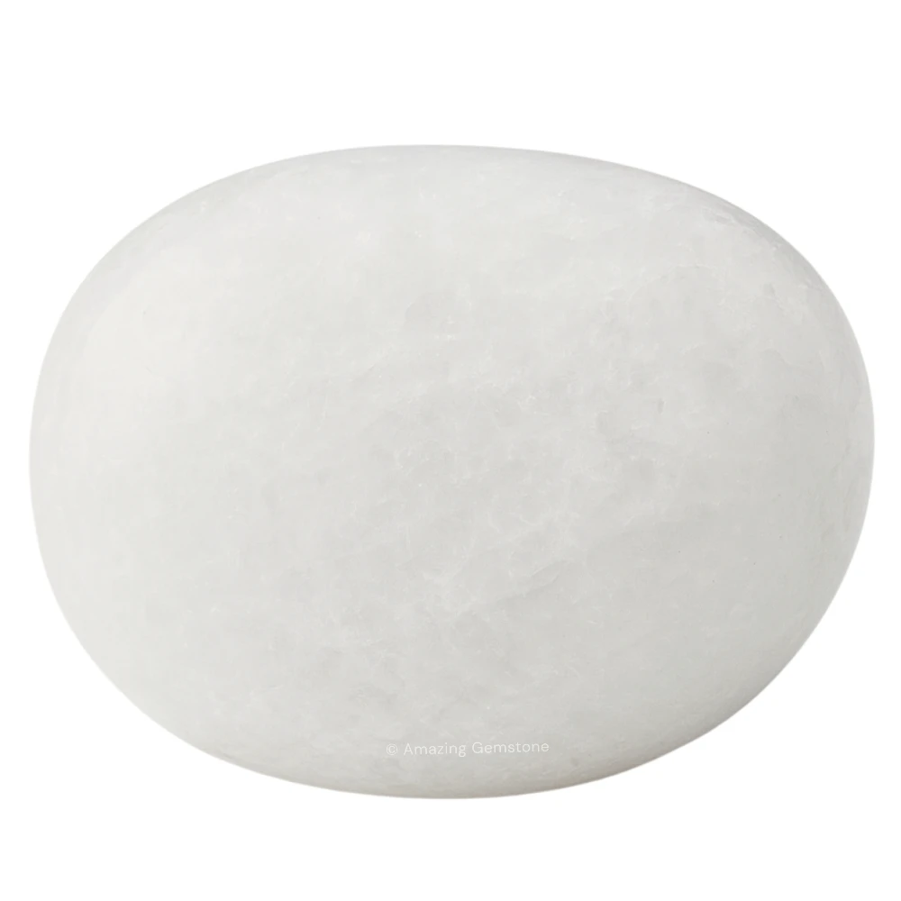 Tumbled Snow White Quartz Crystals Stones (1 oz)