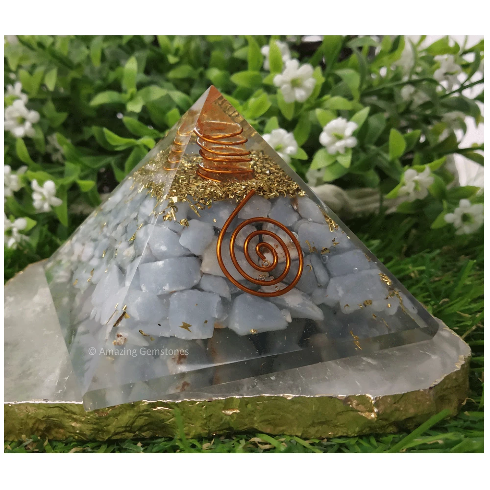 Angelite Orgone Pyramid