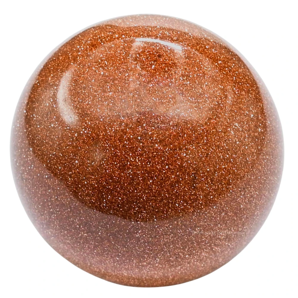 Red Goldstone Sphere