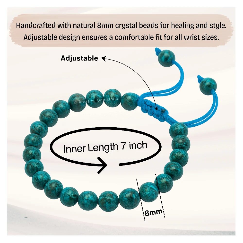 Chrysocolla Bracelet (Adjustable)