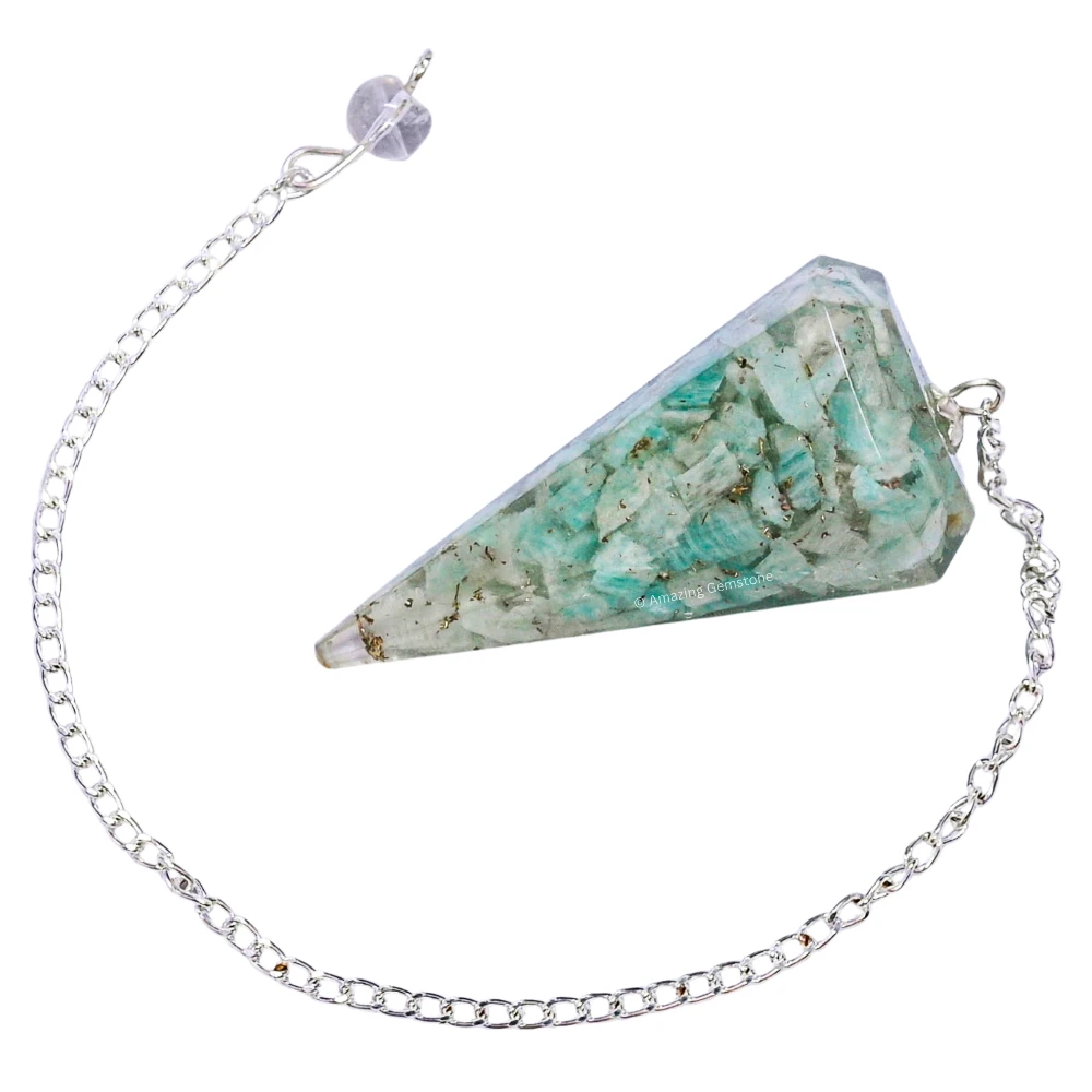 Amazonite Orgone Pendulum