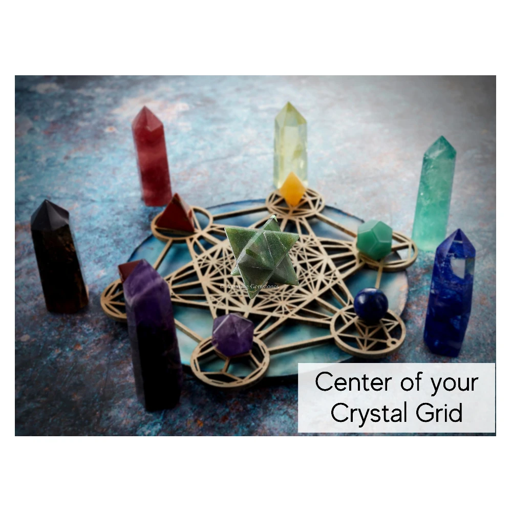 Dark Green Aventurine Merkaba (35-45 mm)