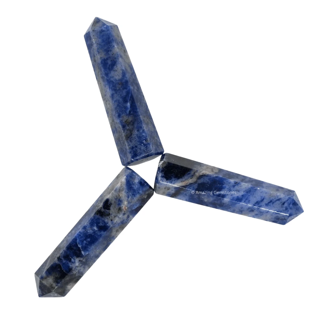Sodalite Pencil Points (Set of 3)