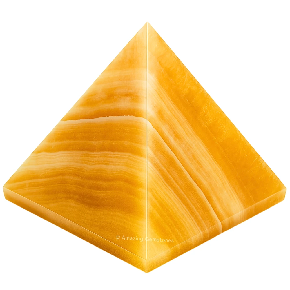 Yellow Calcite Pyramid (2 Inch)