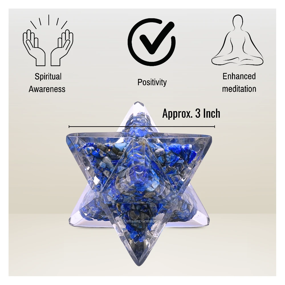 Lapis Lazuli Orgone Merkaba