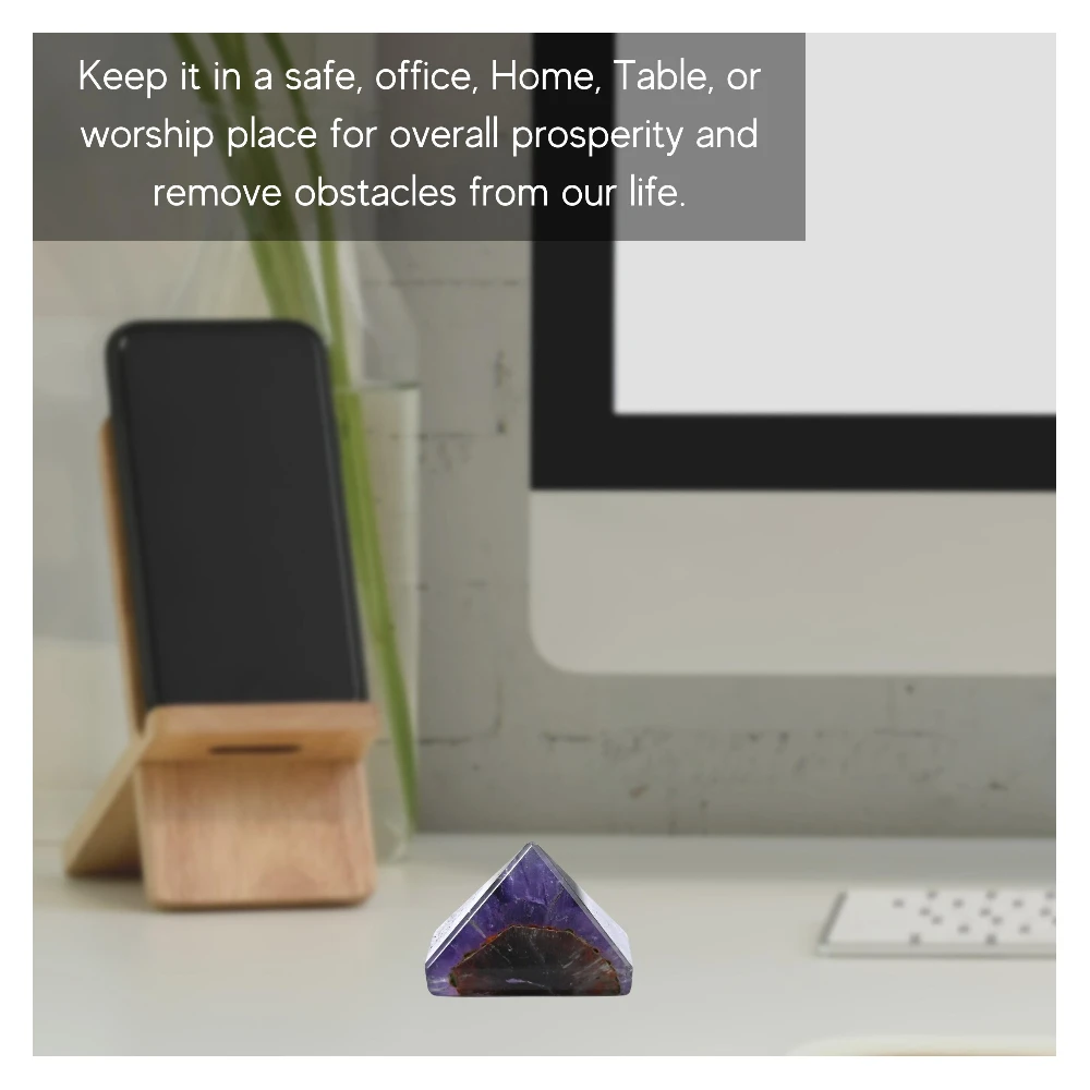 Amethyst Chevron Pyramid (1 Inch)