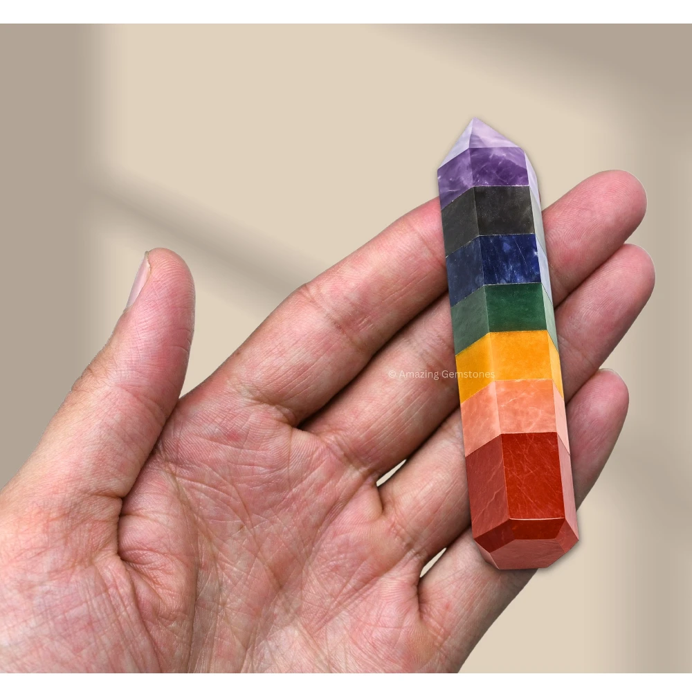 7 Chakra Tower (3" to 4" inch)