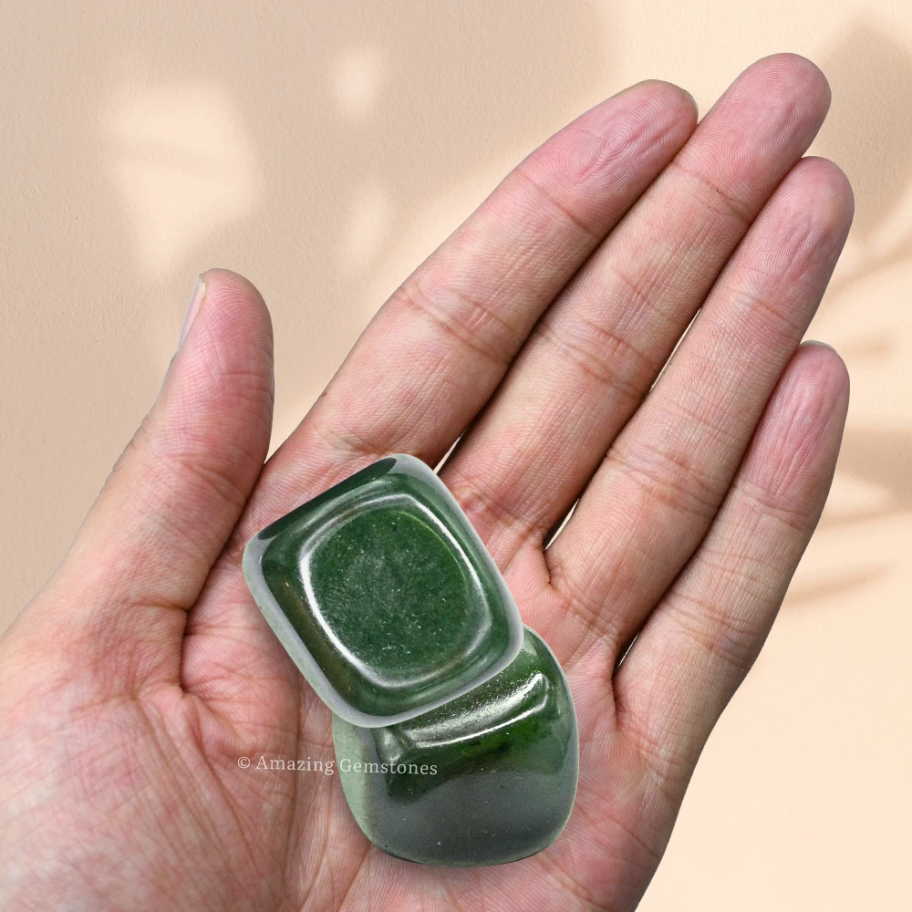 Tumbled Green Aventurine (Dark) Stone Crystals (1000+ Carats)