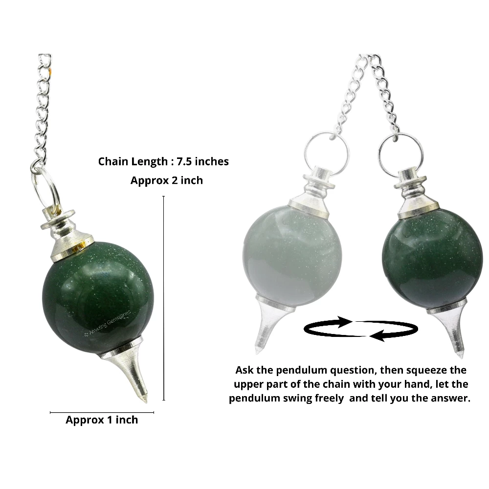 Green Aventurine Ball Pendulum