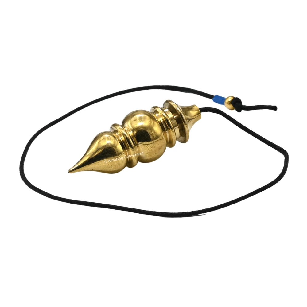 Copper Metal Pendulum - Gold Tear Drop Pot (MP89)
