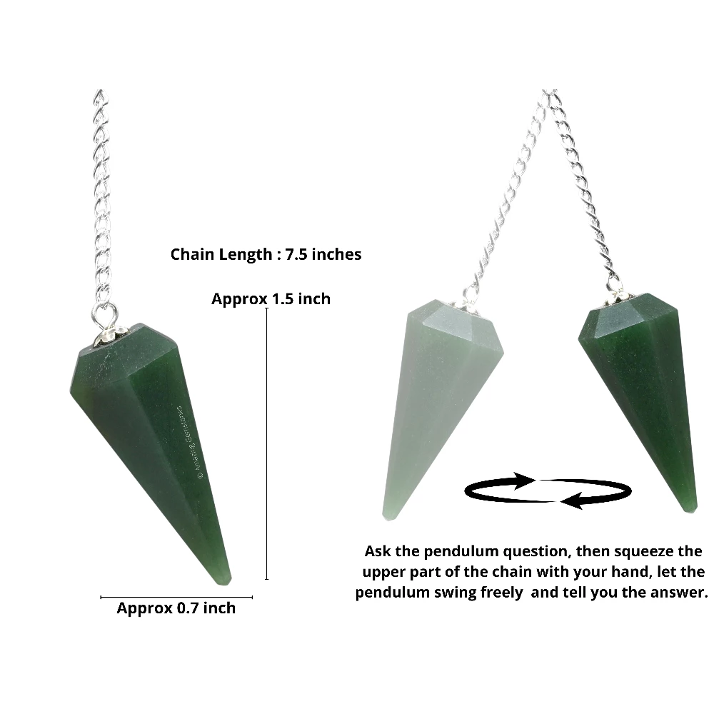 Green Aventurine Pendulum (Dark)