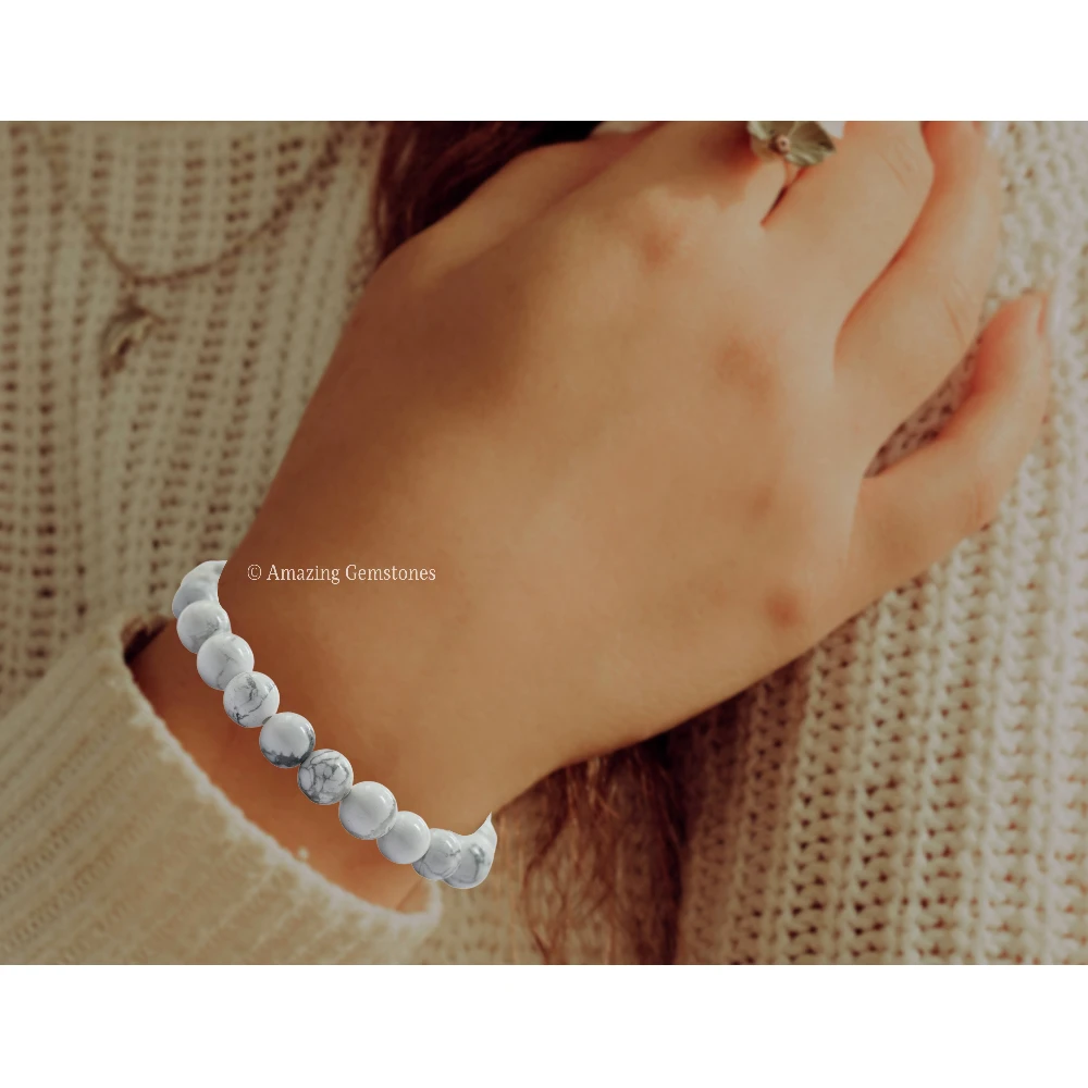 Howlite Bracelet (Strechable)