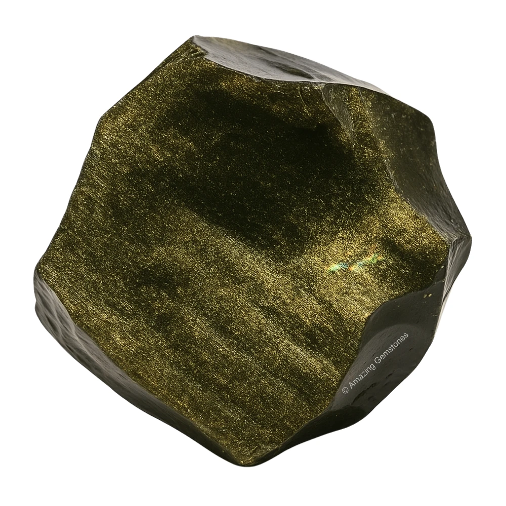 Golden Sheen Obsidian Raw Crystals (2 Pieces)
