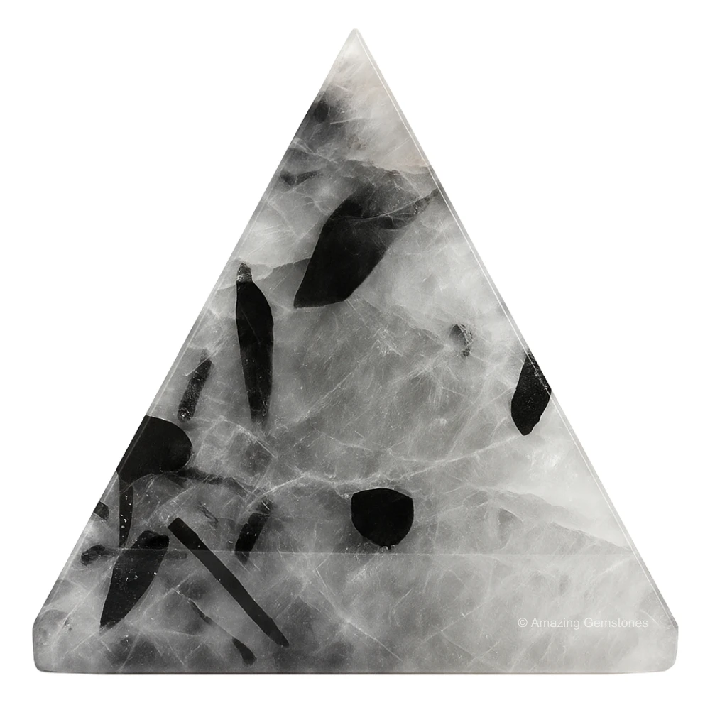 Black Rutilated Quartz Pyramid (2 Inch)
