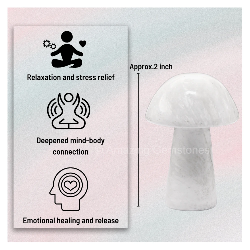Scolecite Crystal Mushroom