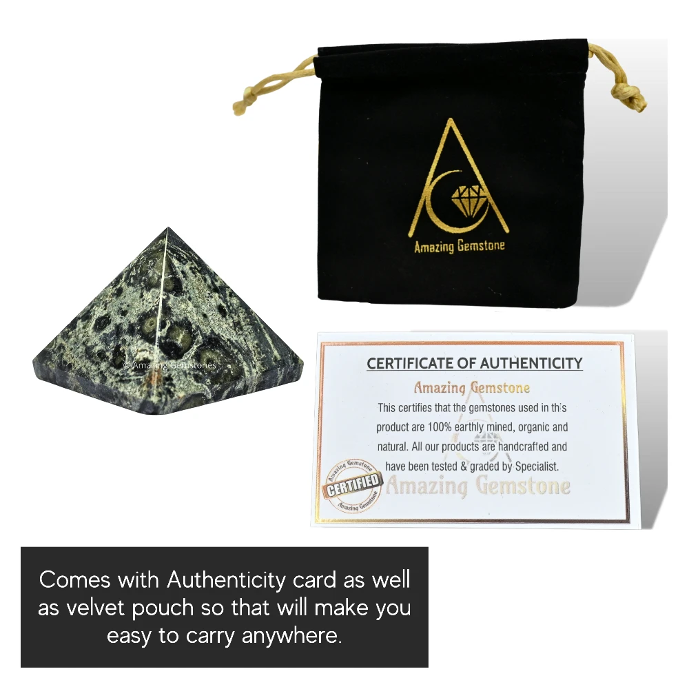 Kambaba Jasper Pyramid (1 Inch)