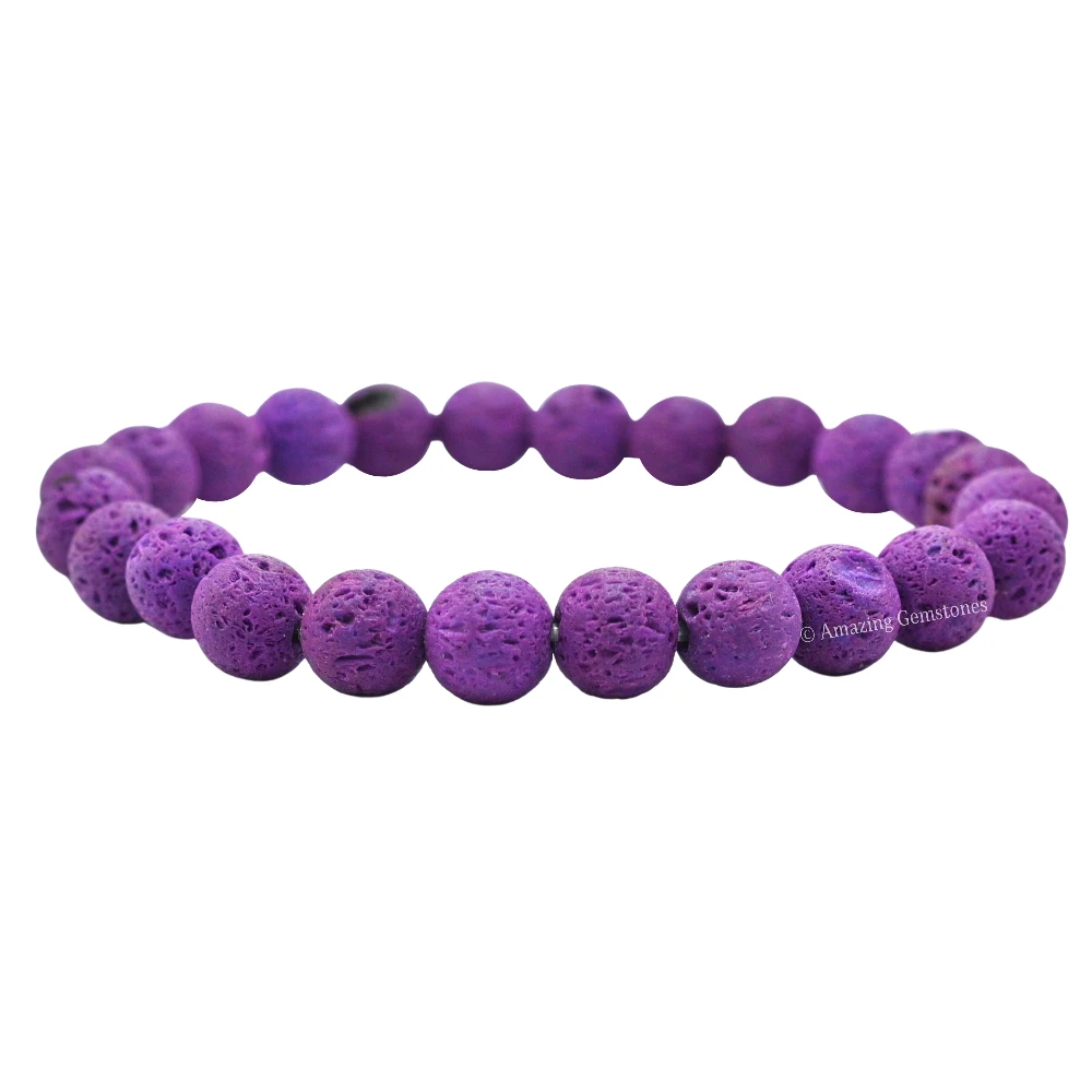 Purple Lava Bracelet (Strechable)