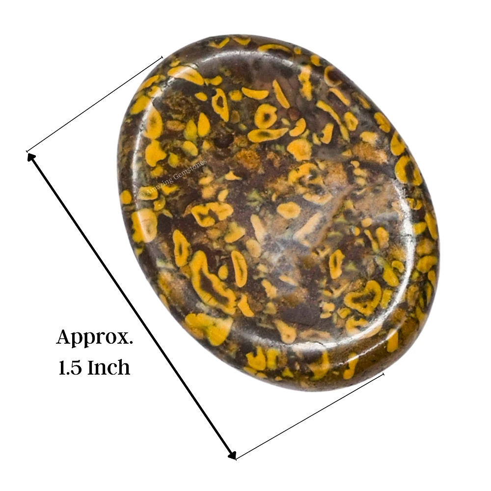 Fruit Jasper Worry Stone