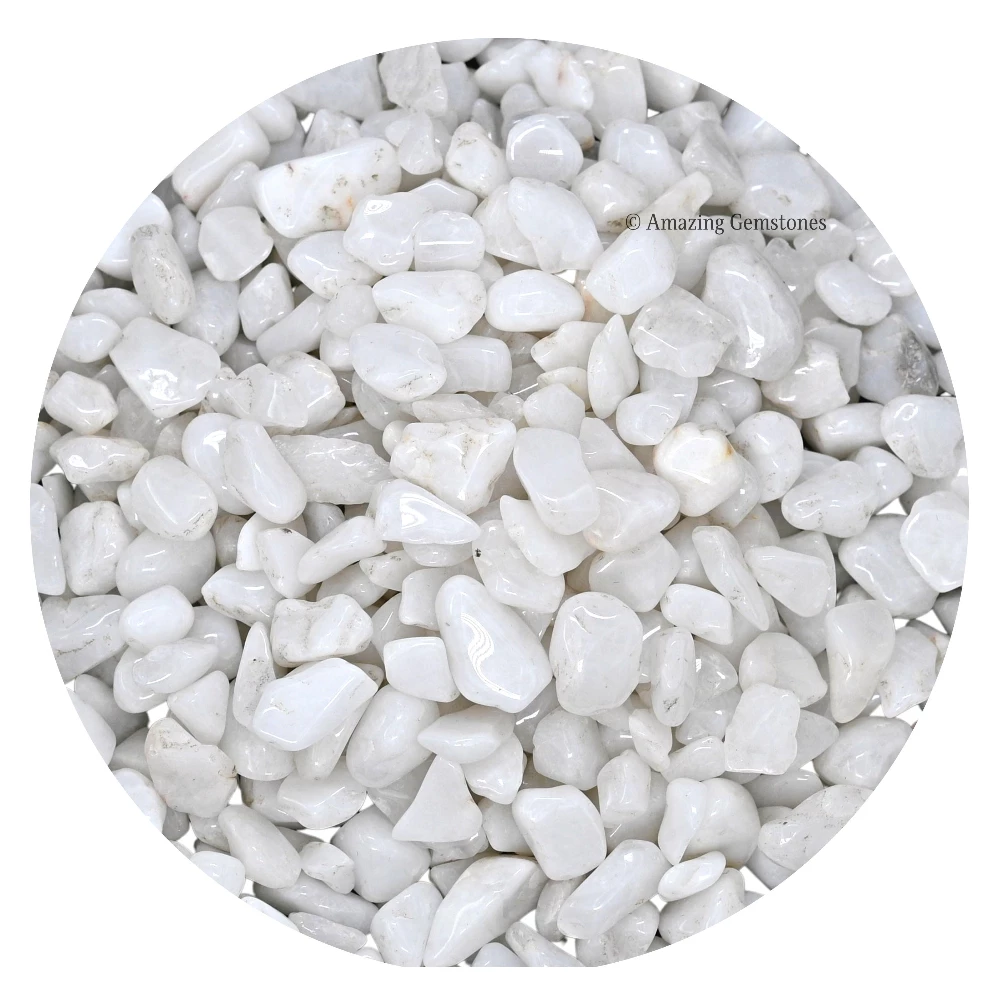 Snow Quartz Chips (1LB)