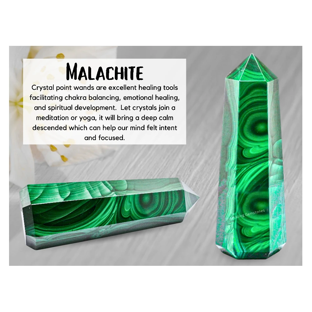 Malachite Tower (5.5" to 6" inch)