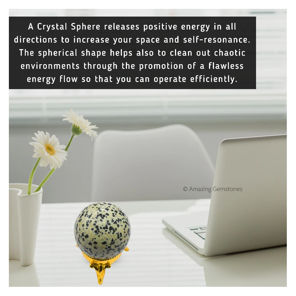 Dalmatian Jasper Sphere (1 Inch)