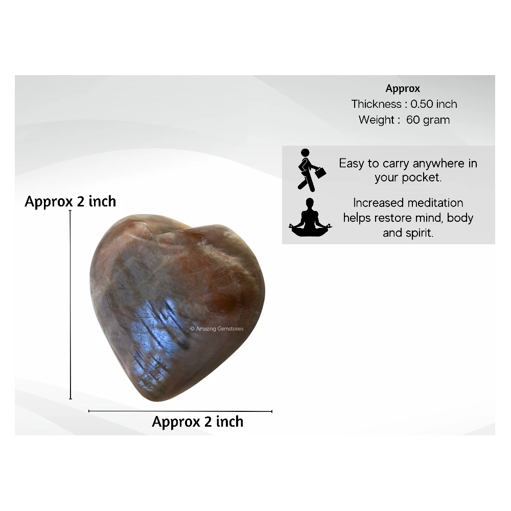 Sun Moonstone Heart