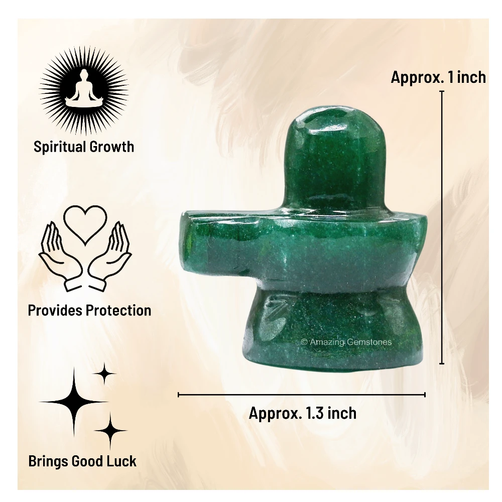 Dark Green Aventurine Shivling
