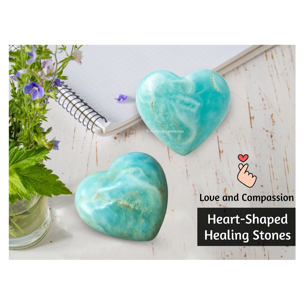 Caribbean Calcite Heart