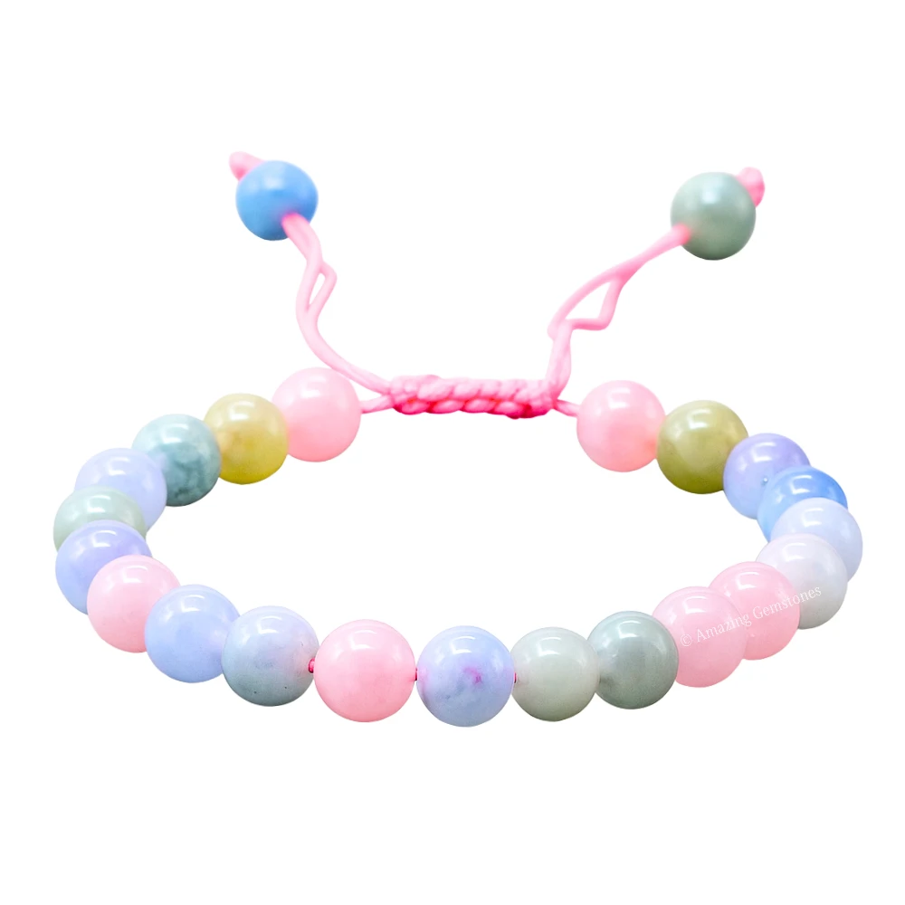 Natural Morganite Bracelet (Adjustable)