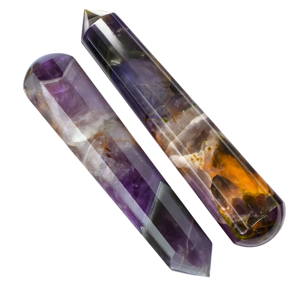 Amethyst Chevron Wand (Faceted)