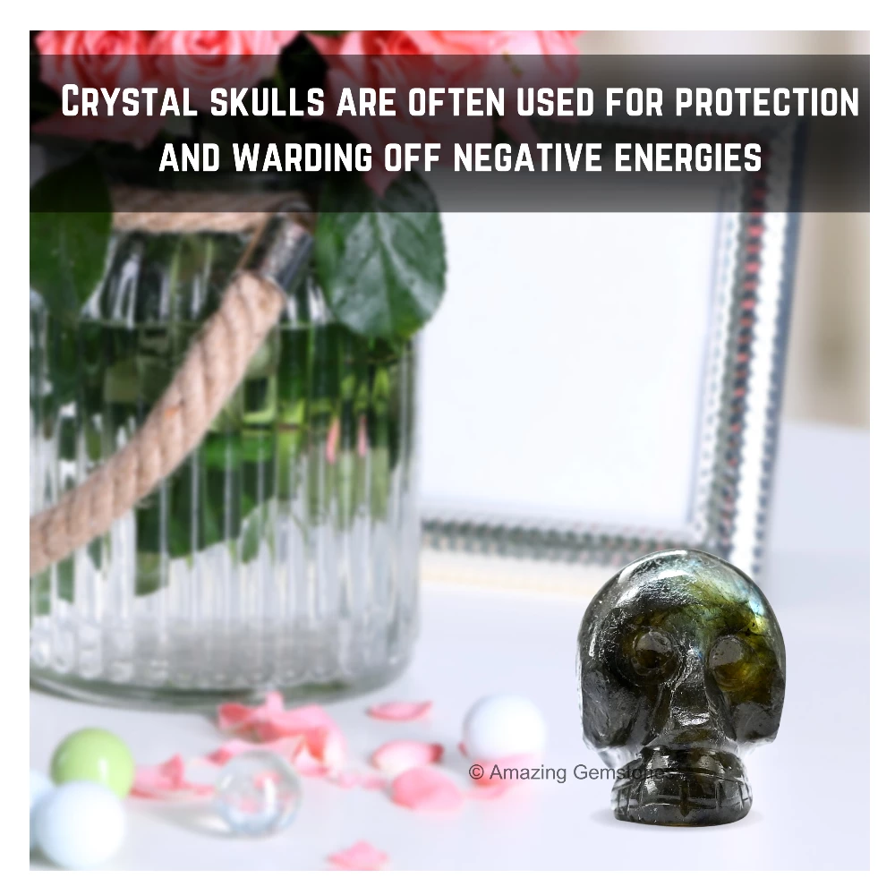 Labradorite Skull