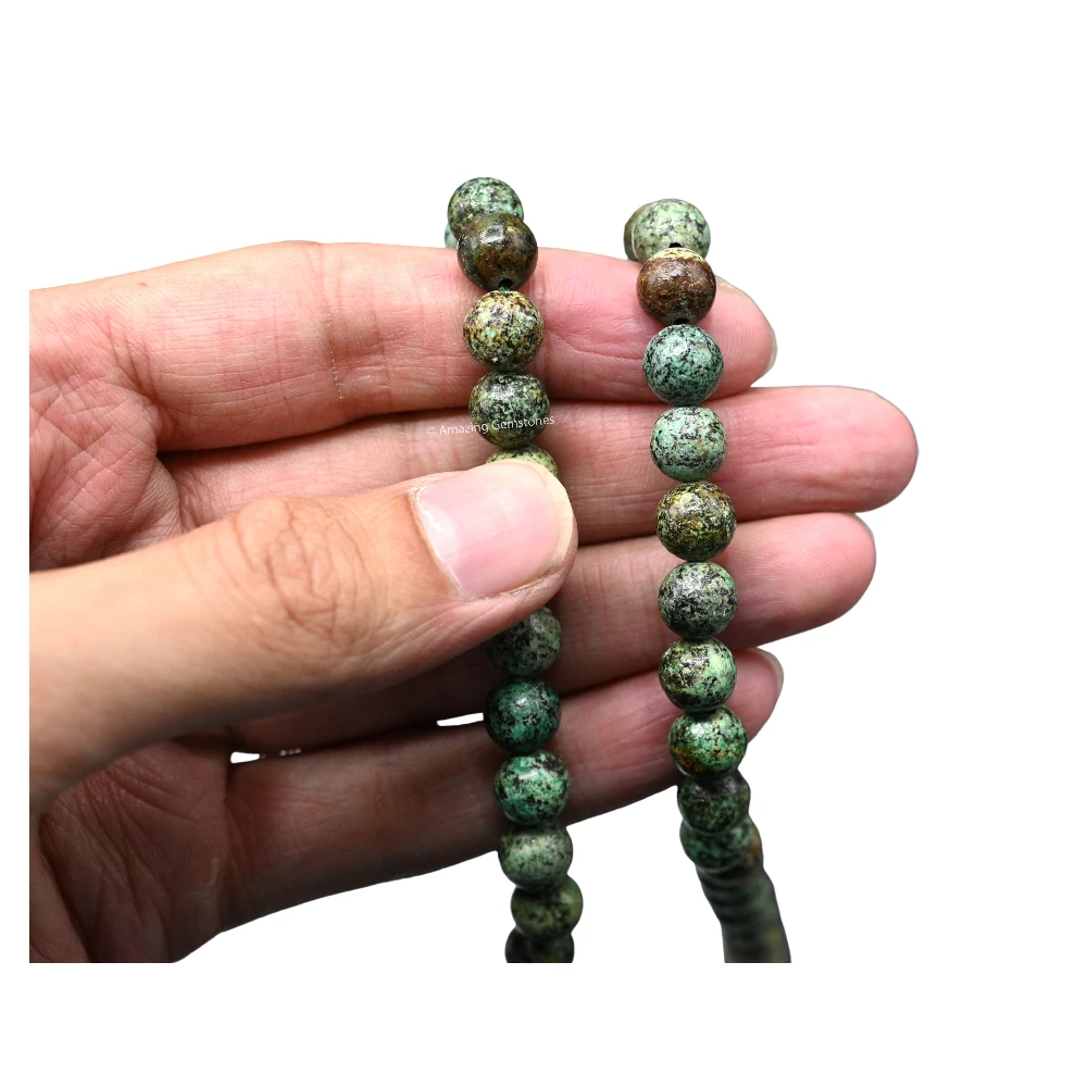 African Turquoise Mala (Without Knot)