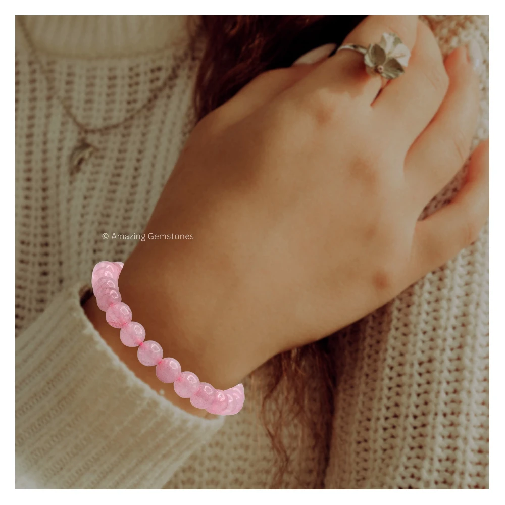Rose Quartz Bracelet (Adjustable)