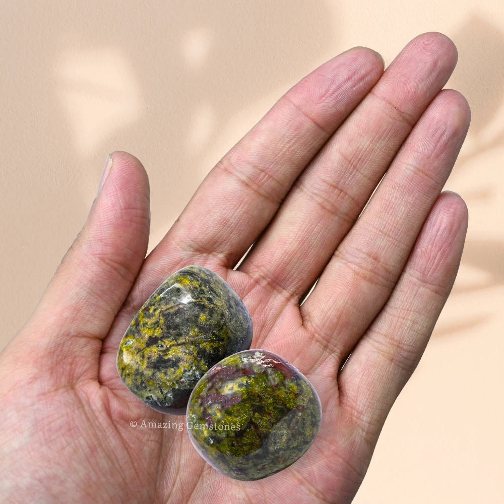 Tumbled Dragon Bloodstone Stone Crystals (1000+ Carats)