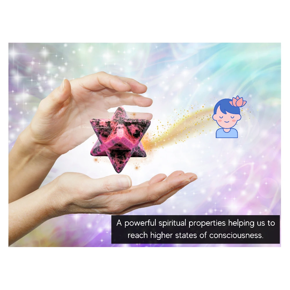 Rhodonite Merkaba (45-55mm)