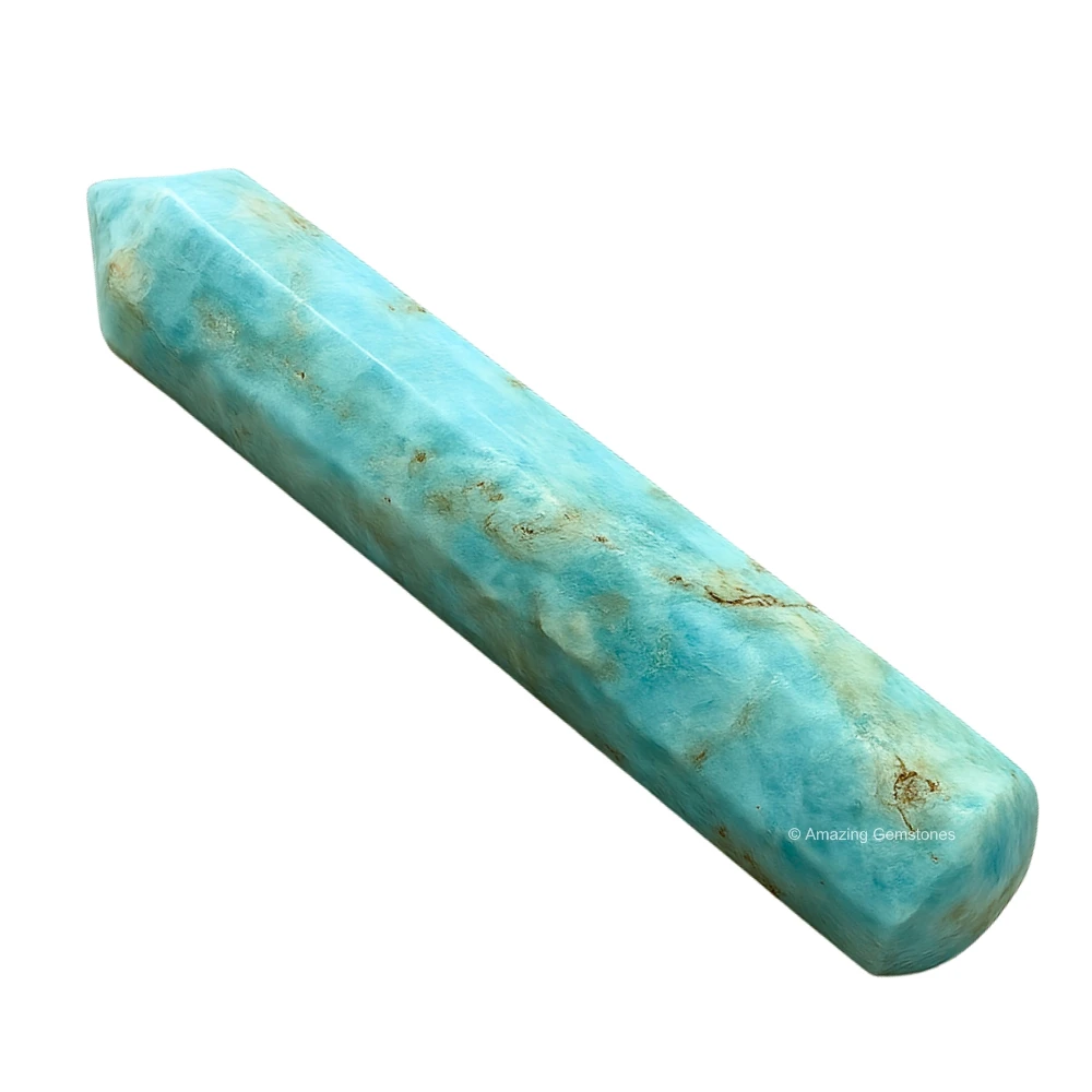Caribbean Calcite Wand (Faceted)