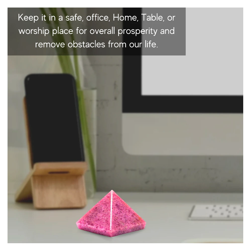 Rhodonite Pyramid (1 Inch)