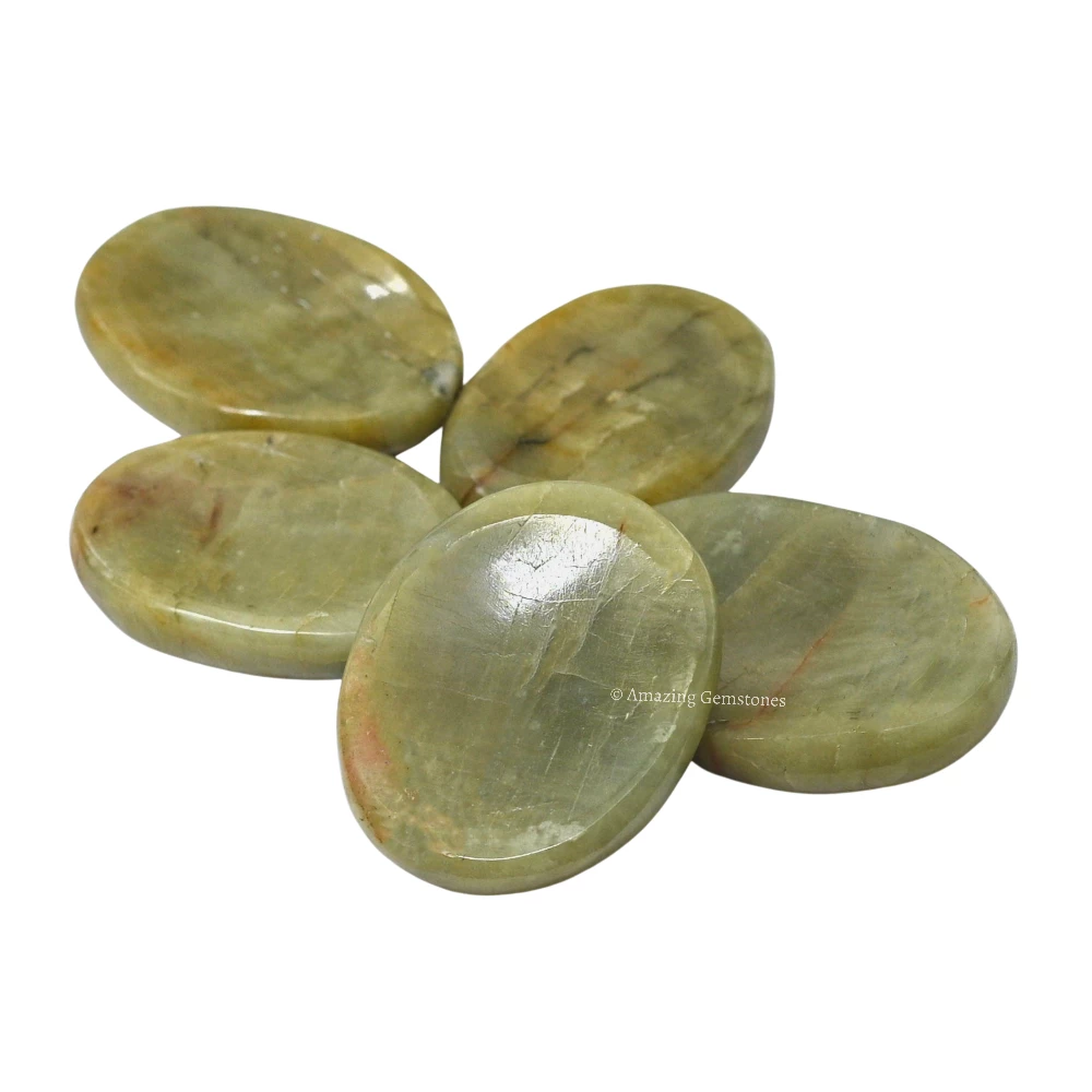 Yellow Aquamarine Worry Stone